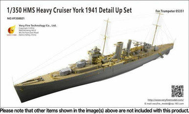 1/350 Very Fire HMS York Detail Set (for Trumpeter)