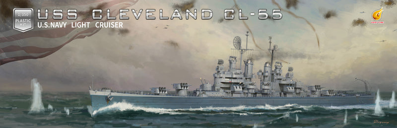 USS Cleveland CL-55 Light Cruiser (Standard Version)