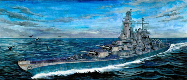 Very Fire USS Louisiana BB-71 Montana Class Battleship (Standard Version)