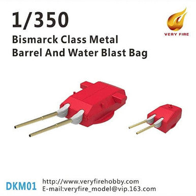 1/350 Very Fire Scale DKM Bismarck Class Metal Barrels And Waterblast