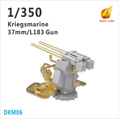 1/350 Very Fire Scale DKM 37mm/L183 AA Guns (8 Total)