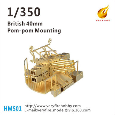 1/350 Very Fire Scale HMS 40mm AA Guns (4 sets)