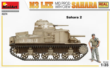 1/35 Miniart M3 Lee Mid Production Sahara Tank w/5 Crew