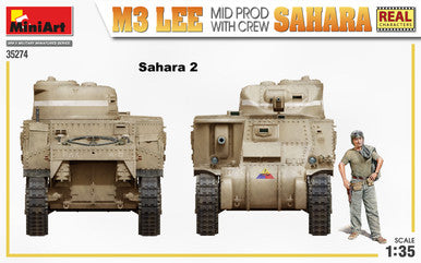 1/35 Miniart M3 Lee Mid Production Sahara Tank w/5 Crew