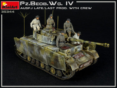 1/35 Miniart WWII PzBeobWg IV Ausf J Late/Last Production Tank w/5 Crew (2 in 1)