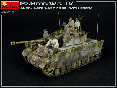 1/35 Miniart WWII PzBeobWg IV Ausf J Late/Last Production Tank w/5 Crew (2 in 1)