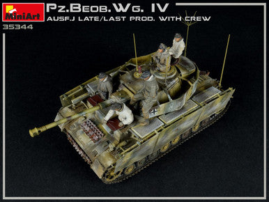 1/35 Miniart WWII PzBeobWg IV Ausf J Late/Last Production Tank w/5 Crew (2 in 1)