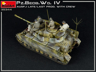 1/35 Miniart WWII PzBeobWg IV Ausf J Late/Last Production Tank w/5 Crew (2 in 1)