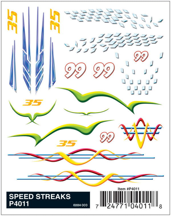 SPEED STREAKS DRY TRANSFER