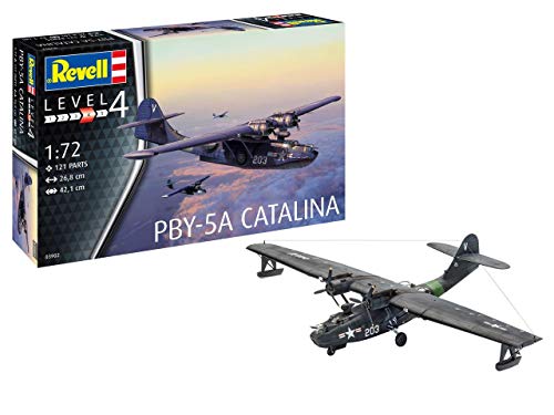 Revell GmbH 03902 PBY-5a Catalina Plastic Model Kit, Grey, 1:72