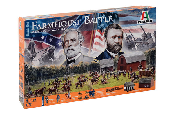 Italeri IT6179 Farmhouse Battle-American Civil War 1864-Model Kit-Scale 1:72