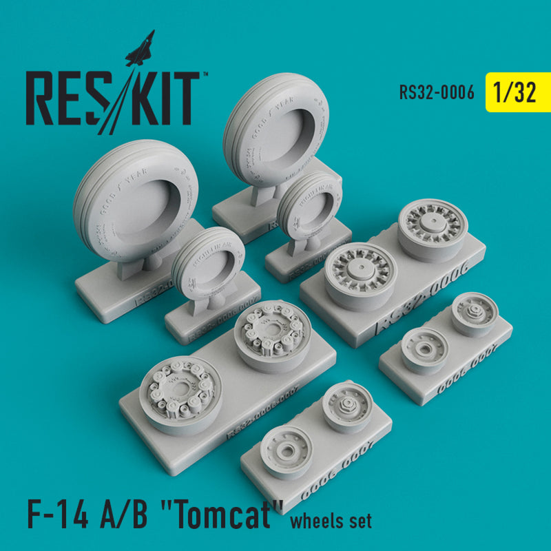 Reskit Grumman F-14 A/B "Tomcat"  wheels set (1/32)