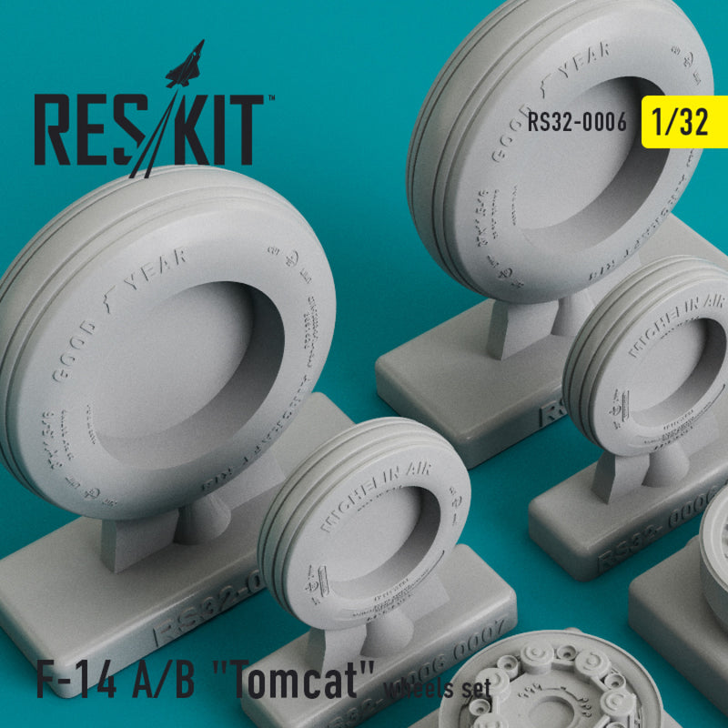 Reskit Grumman F-14 A/B "Tomcat"  wheels set (1/32)