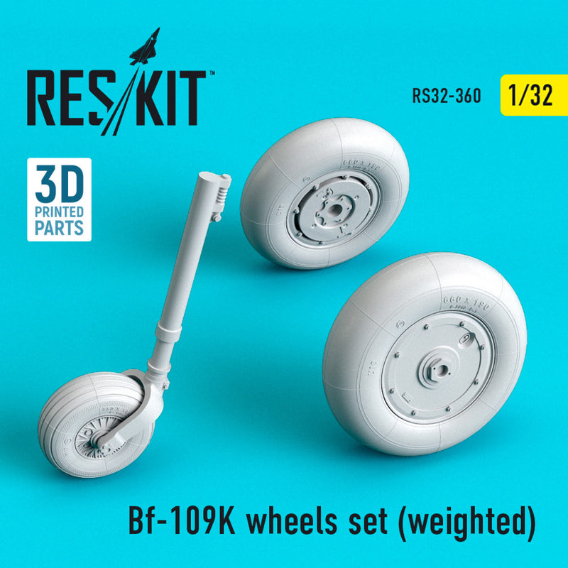 Reskit Bf-109K wheels set (weighted)