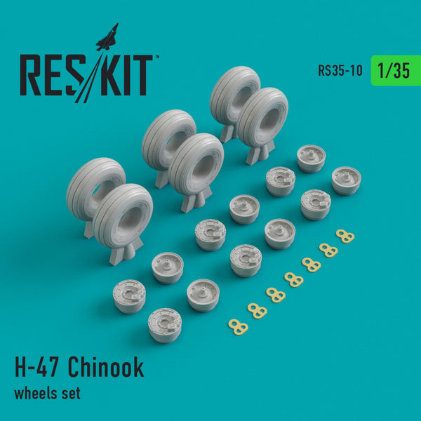 Reskit H-47 Chinook wheels set  (1/35)