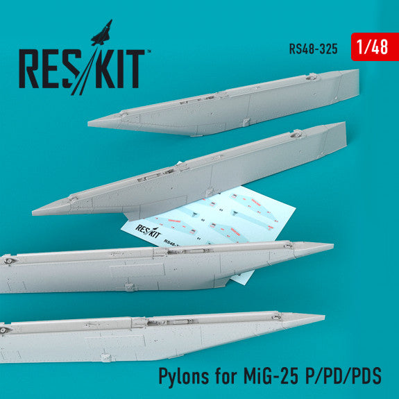 Reskit Pylons for MiG-25  P/PD/PDS (1/48)