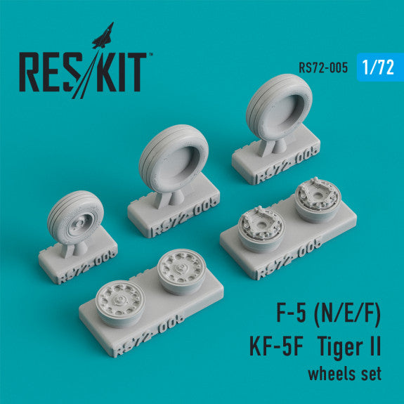 Reskit Northrop F-5 (N/E/F), KF-5F  Tiger II wheels set (1/72)