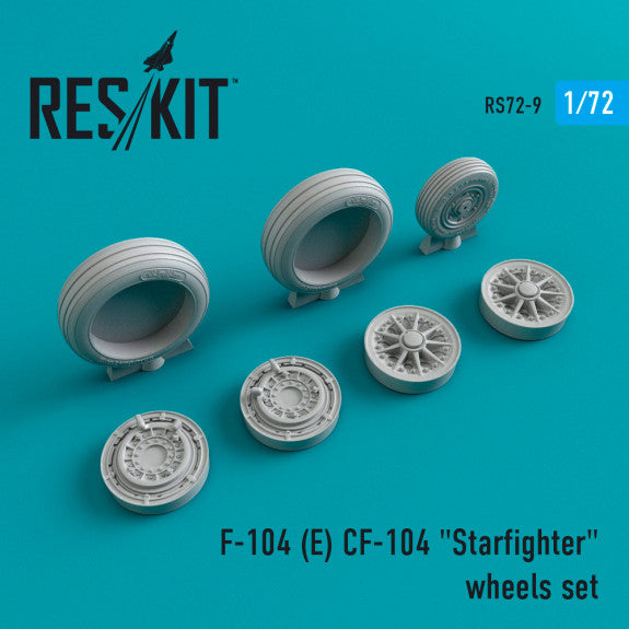 Reskit Lockheed  F-104 (E) CF-104 "Starfighter" wheels set (1/72)