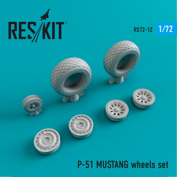 Reskit North American P-51 MUSTANG wheels set (1/72)