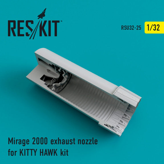 Reskit Mirage 2000 exhaust nozzles for KITTY HAWK KIT (1/32)