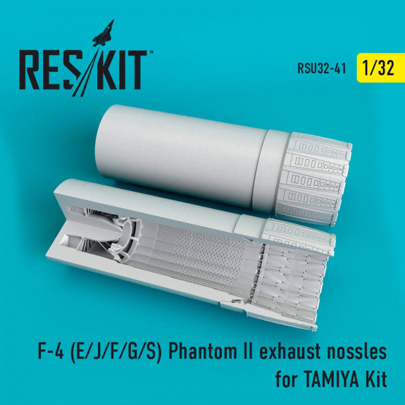 Reskit F-4 (E/J/F/G/S) Phantom II  exhaust nossles for TAMIYA Kit (1/32)