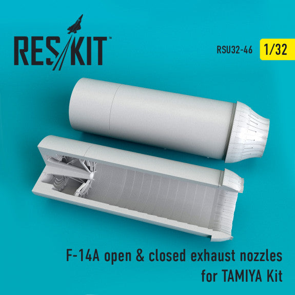 Reskit F-14A open & closed exhaust nozzles TAMIYA Kit (1/32)