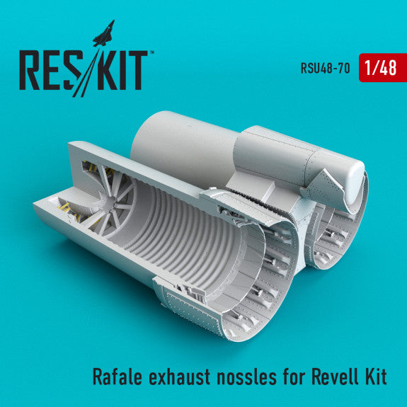 Reskit Rafale exhaust nossles for Revell Kit (1/48)