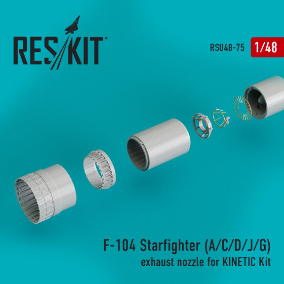 Reskit F-104 Starfighter (A/C/D/J/G) exhaust nozzle for KINETIC Kit (1/48)