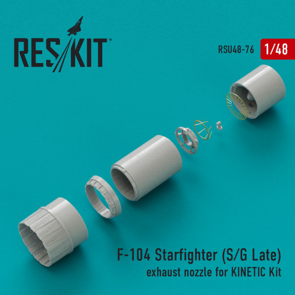 Reskit F-104 Starfighter (S/G Late) exhaust nozzle for KINETIC Kit (1/48)