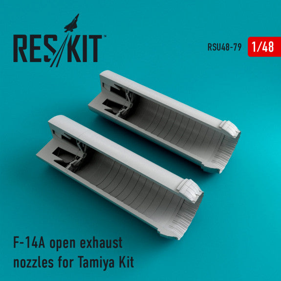 Reskit F-14A Tomcat open exhaust nozzles for Tamiya Kit (1/48)