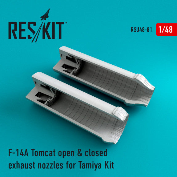 Reskit F-14A Tomcat open & closed exhaust nozzles for Tamiya Kit (1/48)