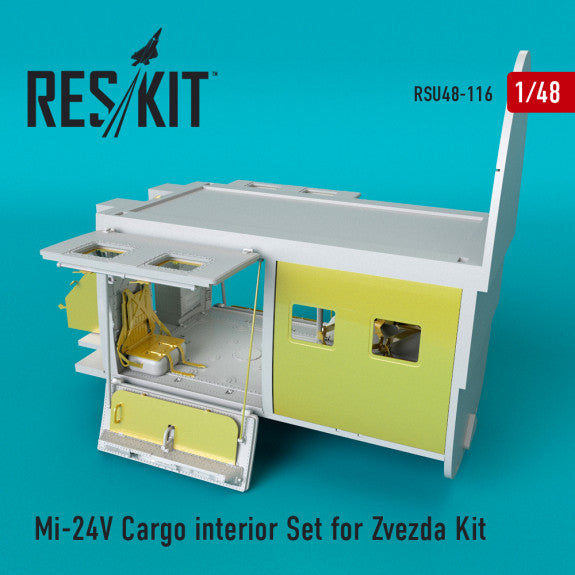 Reskit Mi-24V Cargo interior Set for Zvezda Kit (1/48)