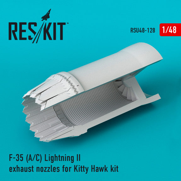 Reskit F-35 (A/?) Lightining II exhaust nozzles for Kitty Hawk Kit (1/48)