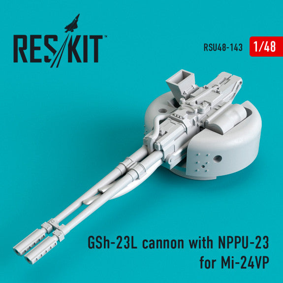 Reskit GSh-23L cannon with NPPU-23 for Mi-24VP (1/48)