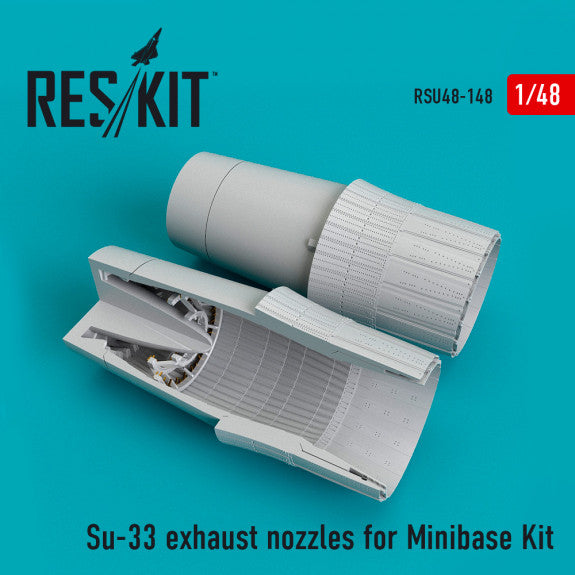 Reskit Su-33 exhaust nozzles for Minibase Kit (1/48)