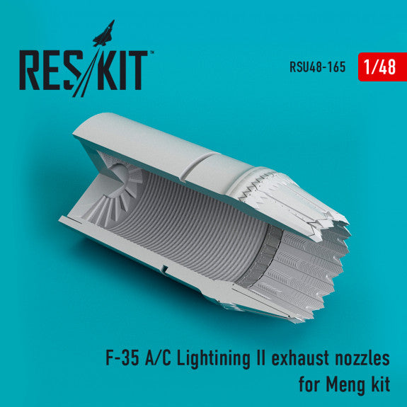 Reskit F-35 (A/?) Lightining II exhaust nozzles for Meng Kit (1/48)