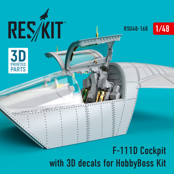 Reskit F-111D Cockpit with 3D decals for HobbyBoss Kit (1/48)