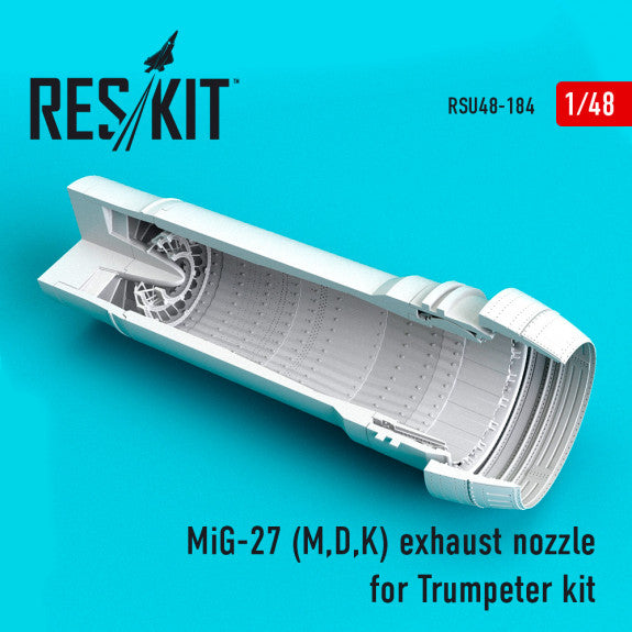 Reskit MiG-27 (M,D,K) exhaust nozzle for Trumpeter kit