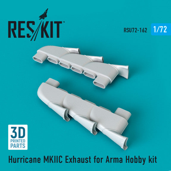 Reskit Hurricane MKIIC exhaust for Arma Hobby kit (1/72)