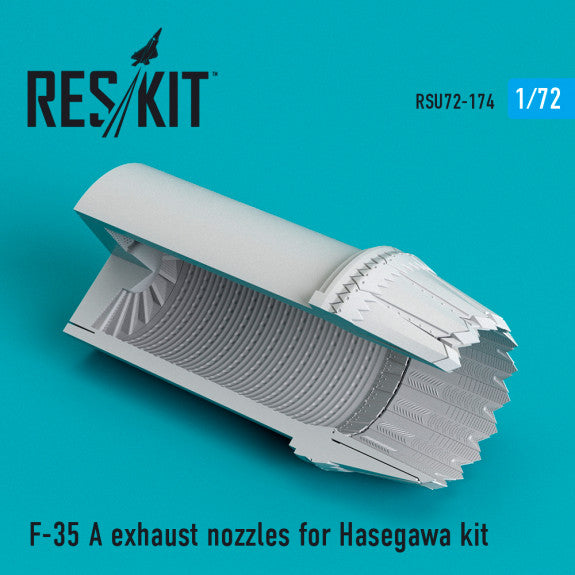 Reskit F-35 A exhaust nozzles for Hasegawa kit (1/72)